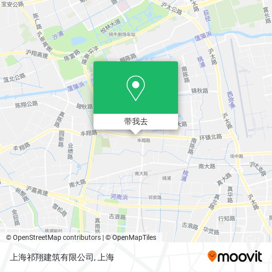 上海祁翔建筑有限公司地图
