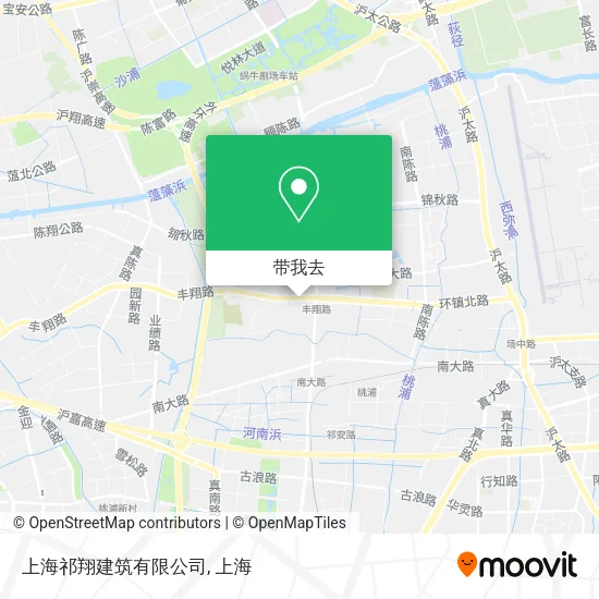 上海祁翔建筑有限公司地图