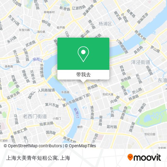 上海大美青年短租公寓地图