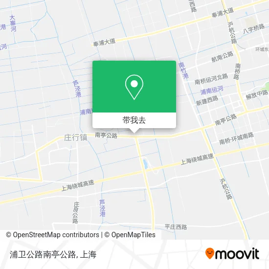 浦卫公路南亭公路地图