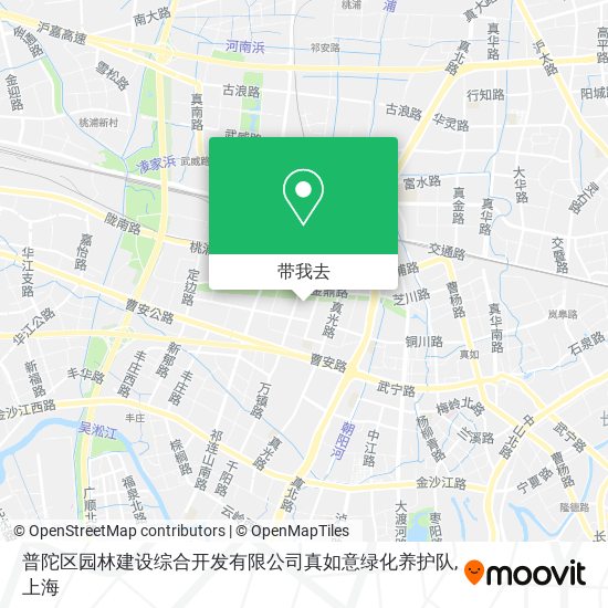普陀区园林建设综合开发有限公司真如意绿化养护队地图