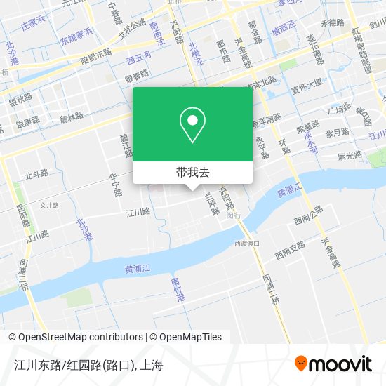江川东路/红园路(路口)地图