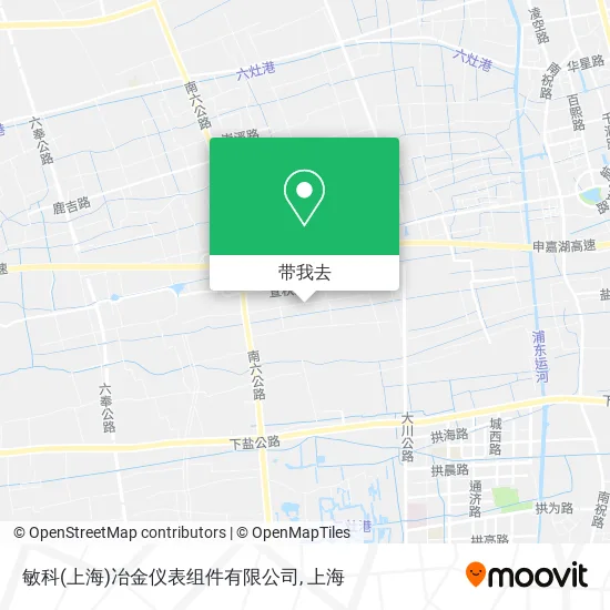 敏科(上海)冶金仪表组件有限公司地图