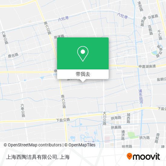 上海西陶洁具有限公司地图