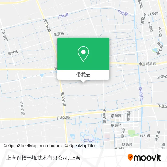 上海创怡环境技术有限公司地图