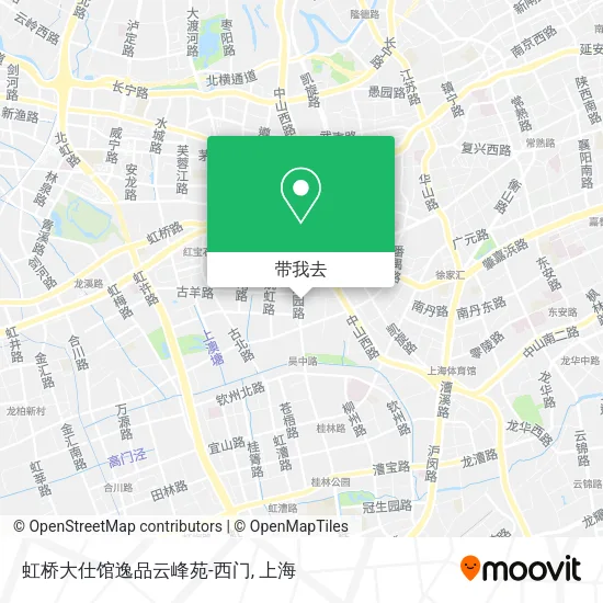 虹桥大仕馆逸品云峰苑-西门地图