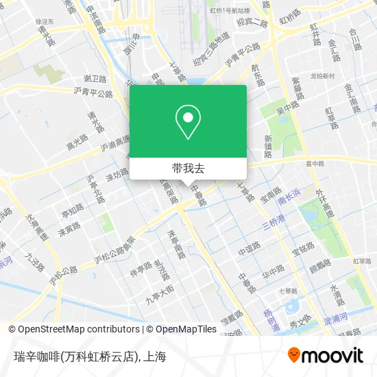 瑞辛咖啡(万科虹桥云店)地图