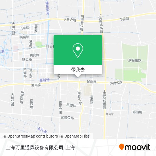 上海万里通风设备有限公司地图
