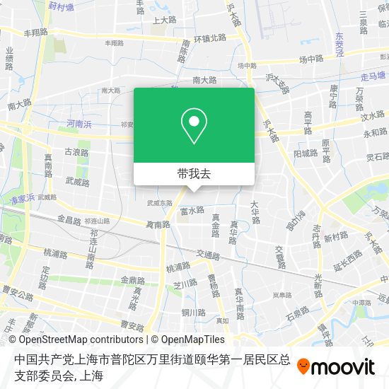 中国共产党上海市普陀区万里街道颐华第一居民区总支部委员会地图