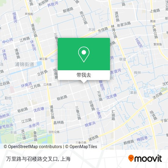 万里路与召楼路交叉口地图