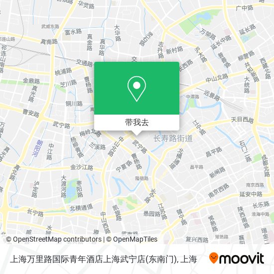 上海万里路国际青年酒店上海武宁店(东南门)地图