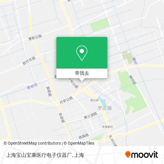 上海宝山宝康医疗电子仪器厂地图