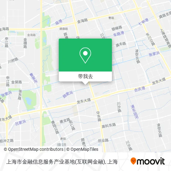 上海市金融信息服务产业基地(互联网金融)地图