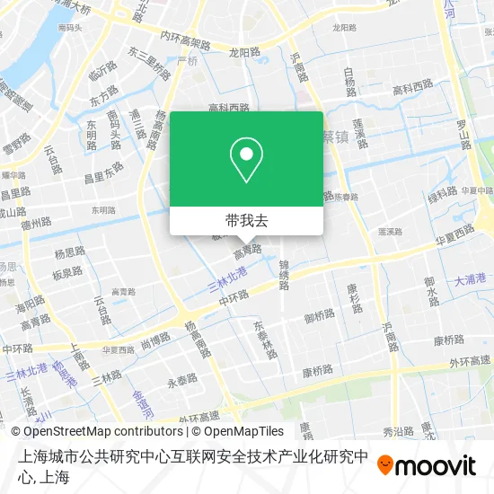 上海城市公共研究中心互联网安全技术产业化研究中心地图