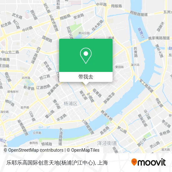 乐耶乐高国际创意天地(杨浦沪江中心)地图