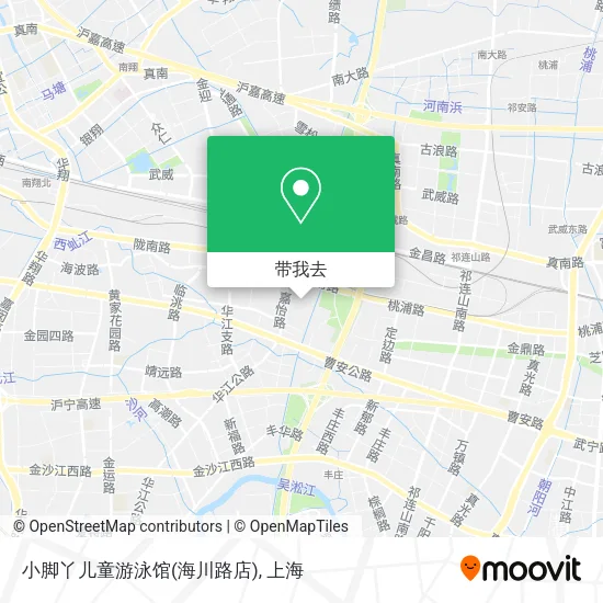 小脚丫儿童游泳馆(海川路店)地图