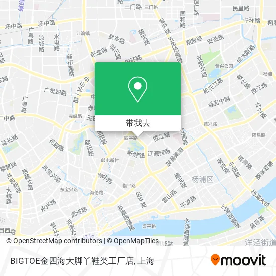BIGTOE金四海大脚丫鞋类工厂店地图