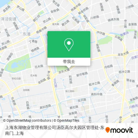 上海东湖物业管理有限公司汤臣高尔夫园区管理处-东南门地图