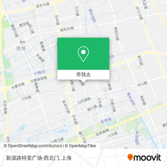 新源路特卖广场-西北门地图