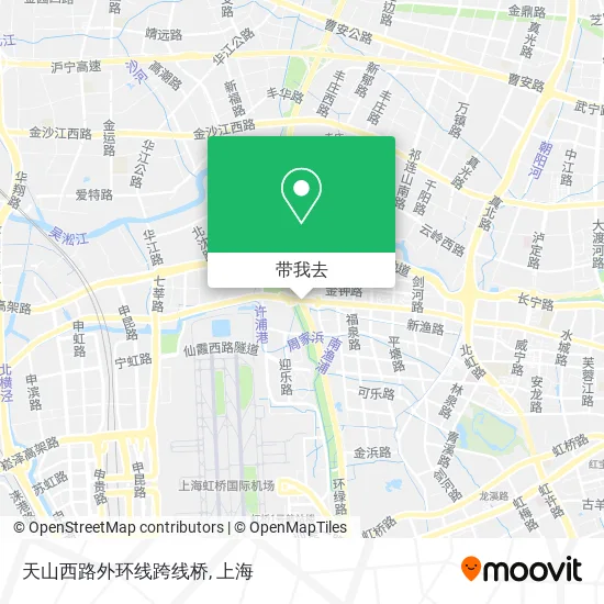 天山西路外环线跨线桥地图