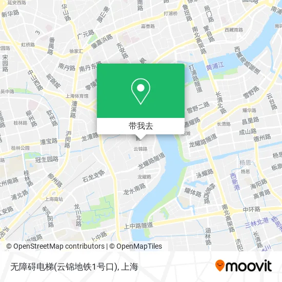 无障碍电梯(云锦地铁1号口)地图
