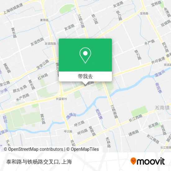 泰和路与铁杨路交叉口地图