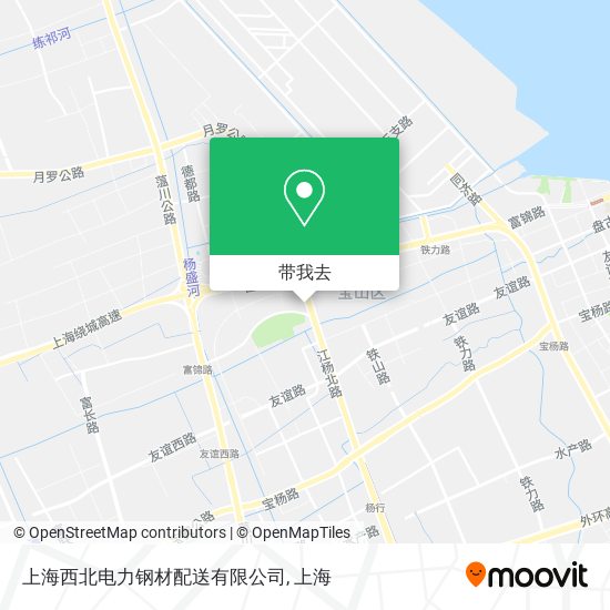 上海西北电力钢材配送有限公司地图