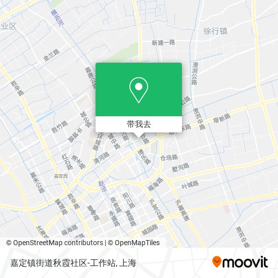 嘉定镇街道秋霞社区-工作站地图