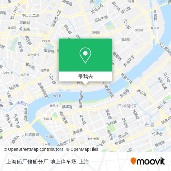 上海船厂修船分厂-地上停车场地图