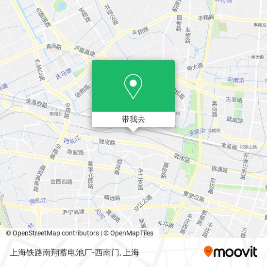 上海铁路南翔蓄电池厂-西南门地图