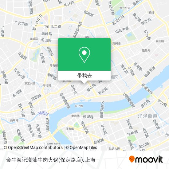 金牛海记潮汕牛肉火锅(保定路店)地图