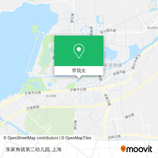 朱家角镇第二幼儿园地图