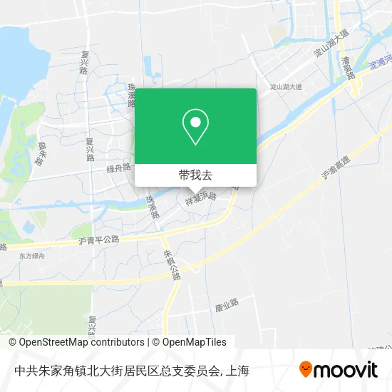 中共朱家角镇北大街居民区总支委员会地图
