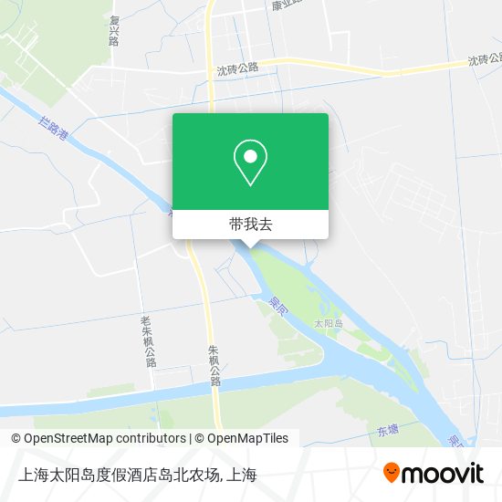 上海太阳岛度假酒店岛北农场地图