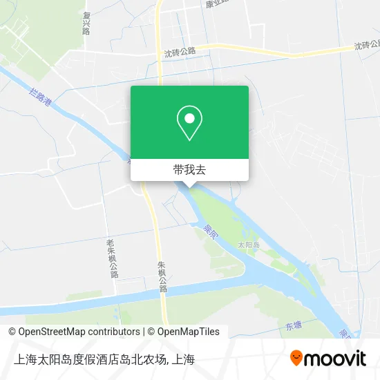 上海太阳岛度假酒店岛北农场地图