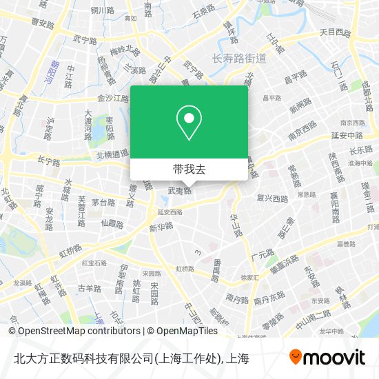 北大方正数码科技有限公司(上海工作处)地图