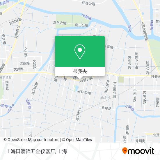 上海田渡浜五金仪器厂地图
