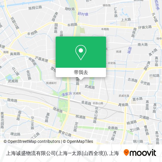 上海诚盛物流有限公司(上海—太原(山西全境))地图