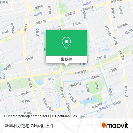 新丰村万翔宅-74号楼地图