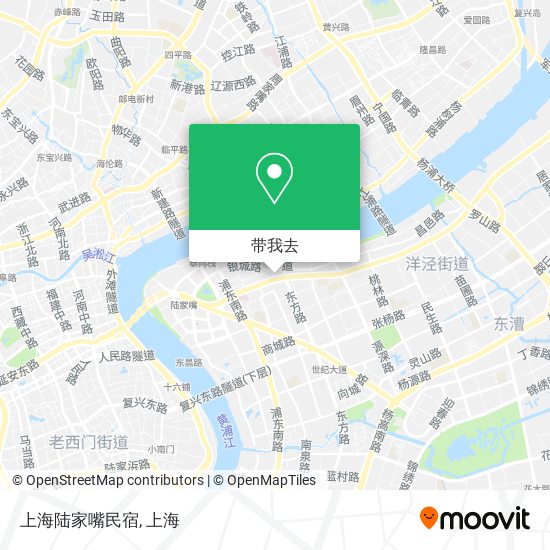 上海陆家嘴民宿地图