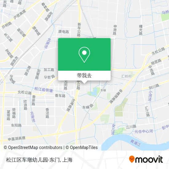 松江区车墩幼儿园-东门地图