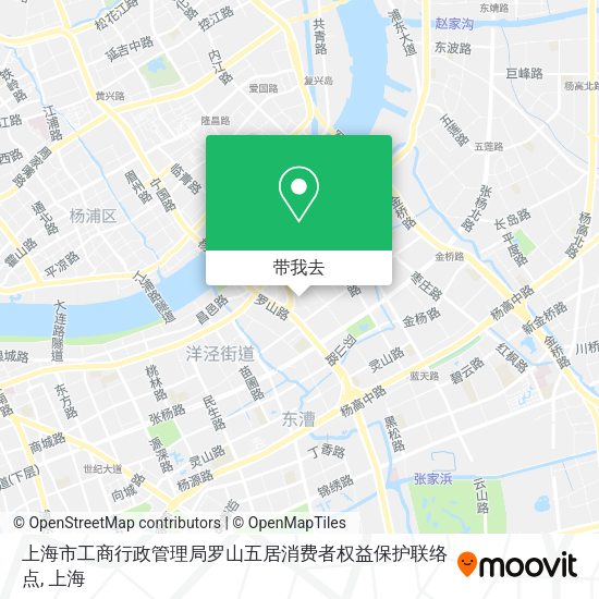 上海市工商行政管理局罗山五居消费者权益保护联络点地图