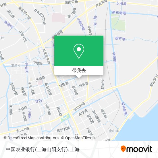 中国农业银行(上海山阳支行)地图