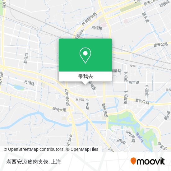 老西安凉皮肉夹馍地图