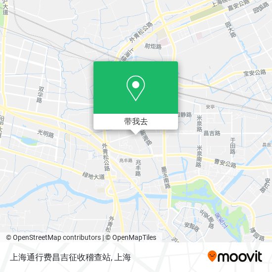 上海通行费昌吉征收稽查站地图