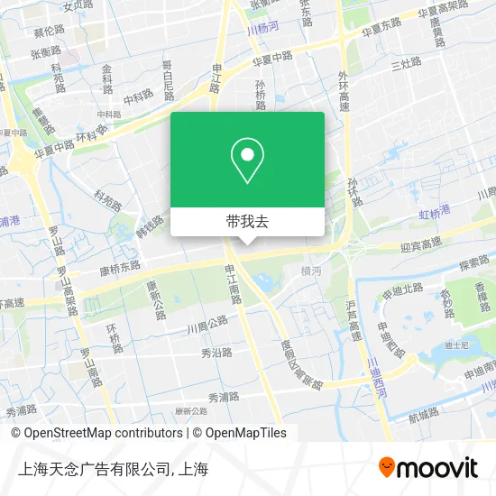 上海天念广告有限公司地图