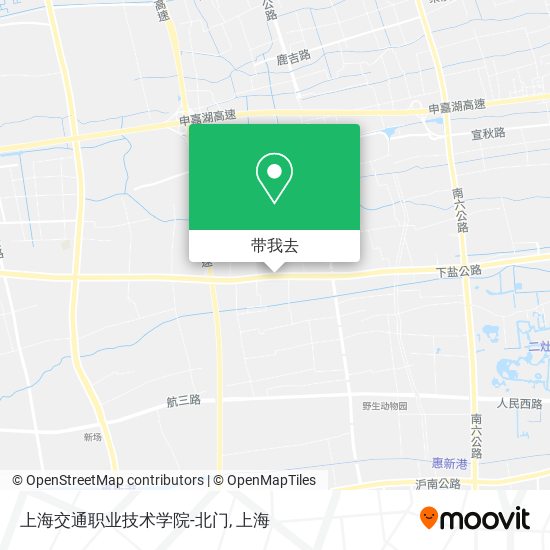 上海交通职业技术学院-北门地图