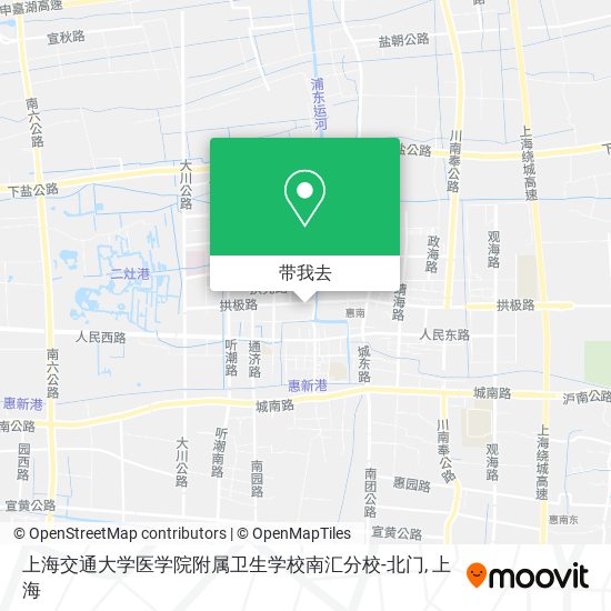上海交通大学医学院附属卫生学校南汇分校-北门地图