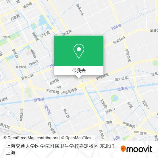 上海交通大学医学院附属卫生学校嘉定校区-东北门地图
