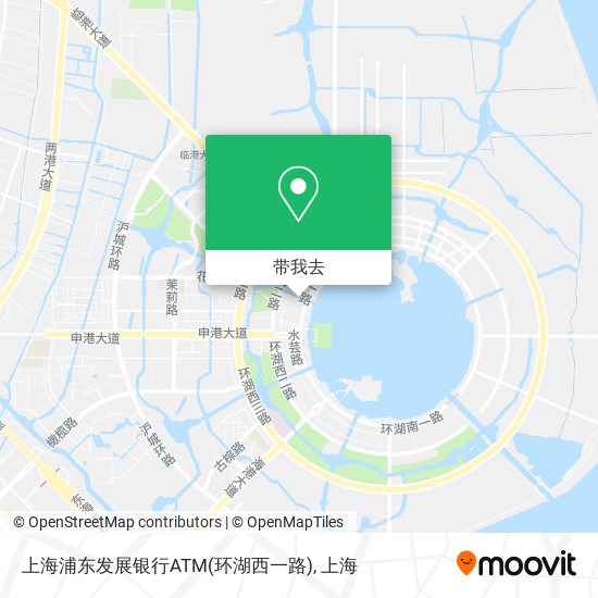 上海浦东发展银行ATM(环湖西一路)地图